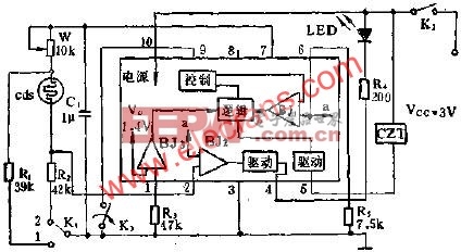 SF1212自动曝光集成电路的应用电路图  www.eepw.com.cn