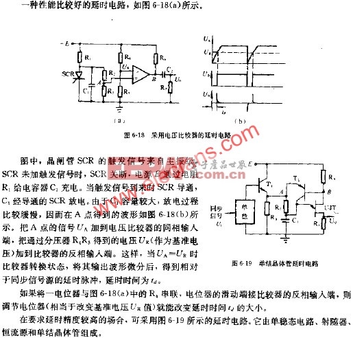 采用电压比较器的延时电路  www.eepw.com.cn