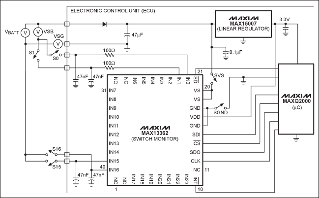 Figure 1. The MAX13362 test circuit.