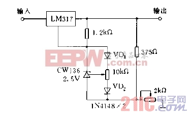 用CW136构成的低温度系数精密电压调整器电路图.jpg