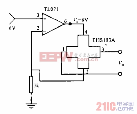 霍尔传感器THS103A的恒流工作电路.jpg