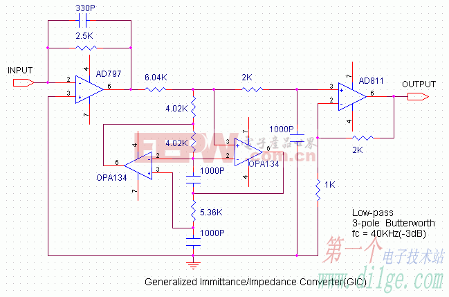 GIC Filter电路图