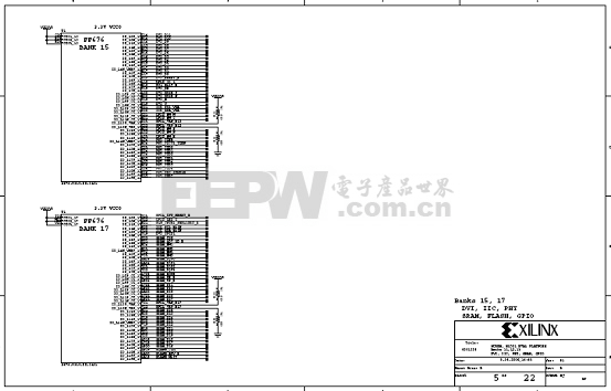 Virtex-5 FPGA ML501评估平台电路图(4)
