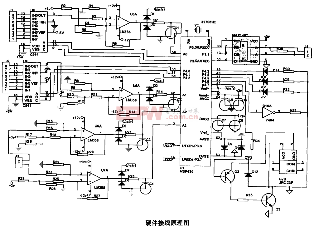 基于MSP430型单片机的整流变压器群监测系统的设计