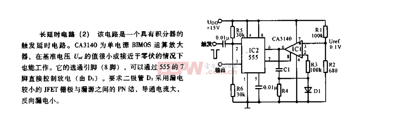 长延时电路2-555结构原理电路图-电子产品世界