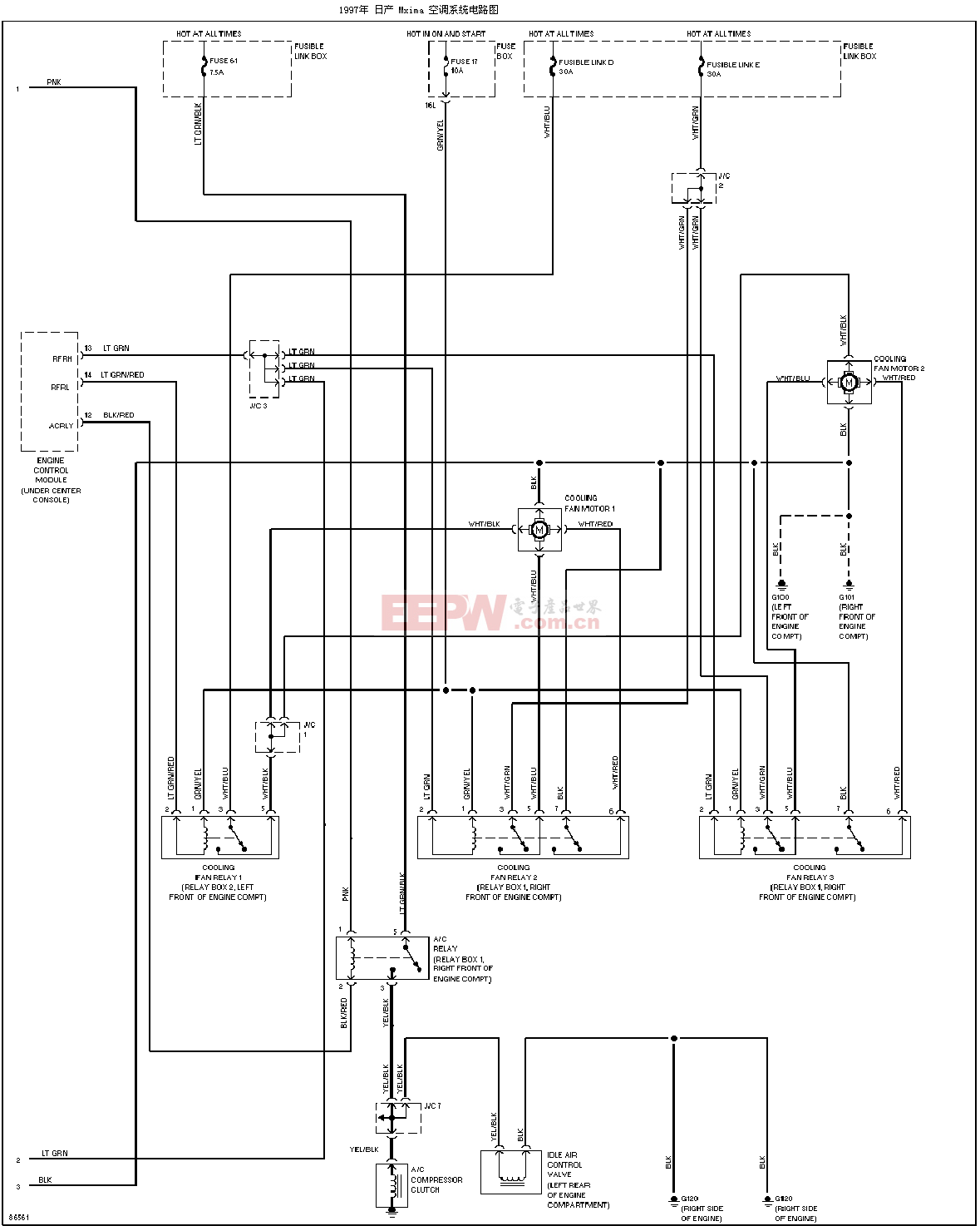 汽车空调电路图(2)