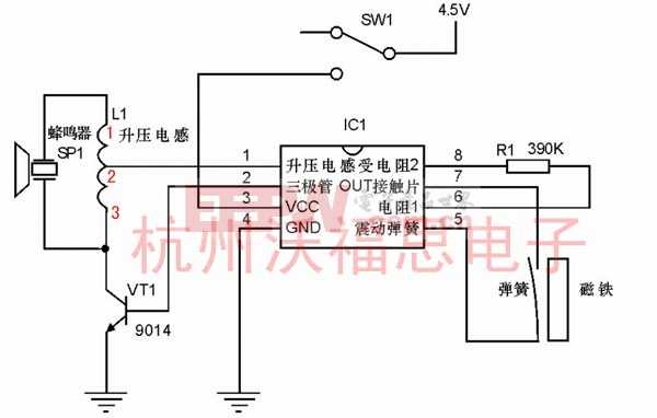 门磁报警器制作电路