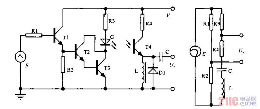 转速传感器交流型光电式与铁芯涡流式电路