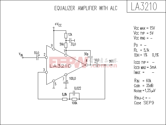 LA3210 音响IC电路