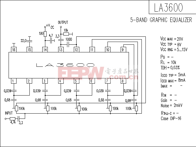 LA3600 音响IC电路