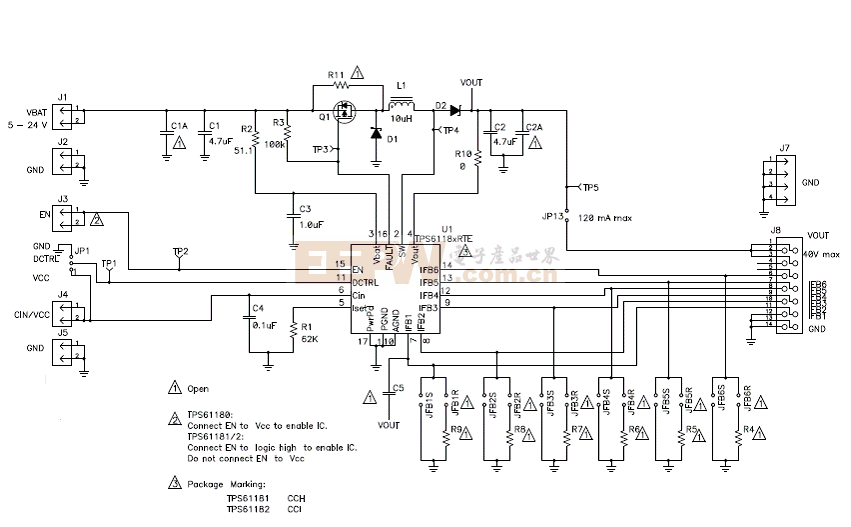 TI TPS6118x评估板电路图
