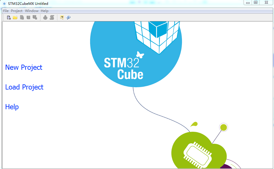 STM32CubeMX启动界面