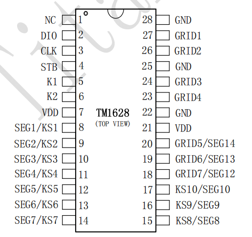 tm1628应用电路图图片