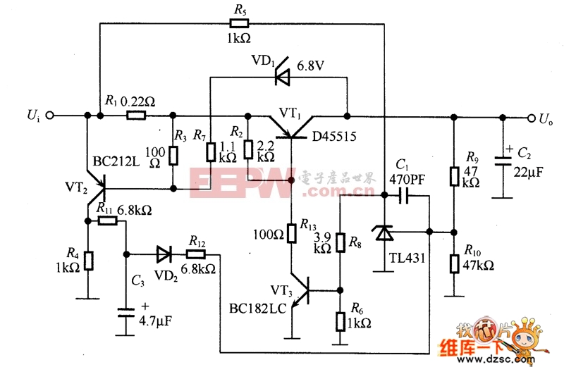 低電壓降穩壓電路圖