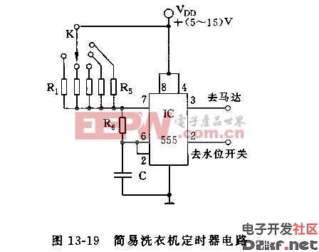 洗衣机定时器5线图图片