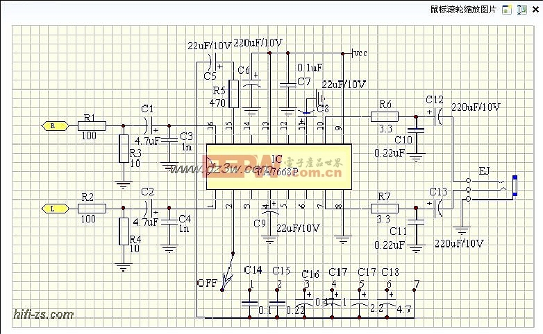 ta7668p耳機放大電路