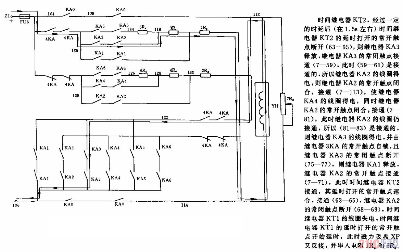 m7120型平面磨床电路图图片