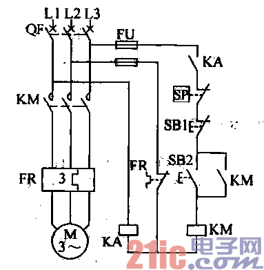 空压机电路控制电路图图片