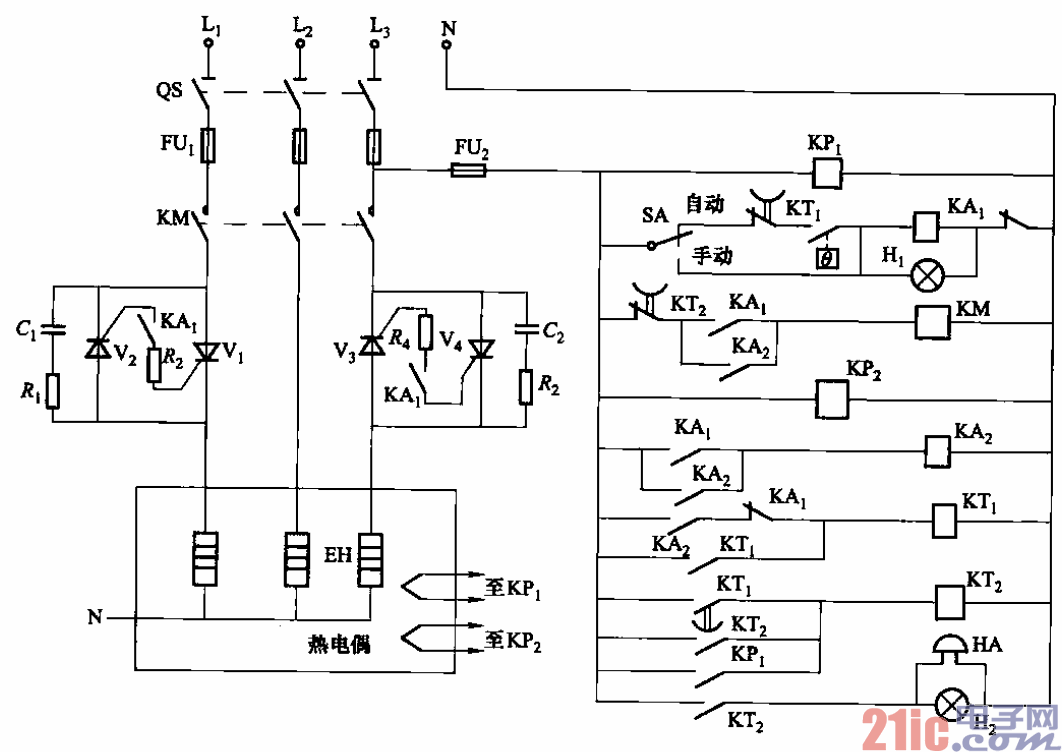 电弧炉电路图图片