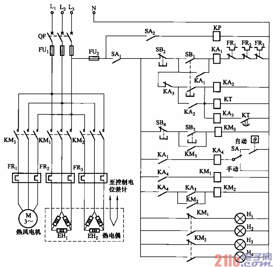 高温箱式电阻炉接线图图片