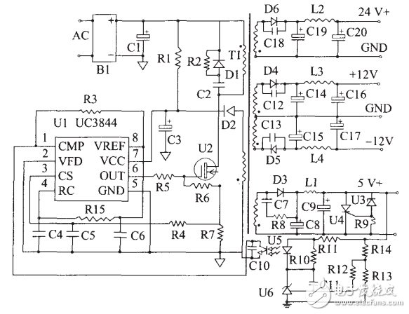 yd723a电源芯片电路图图片