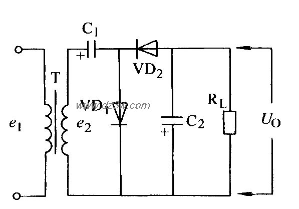 二倍壓整流電路(2)-其他基礎電路圖-電子產品世界