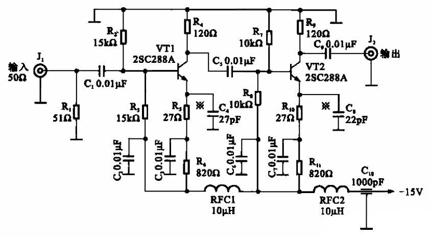 兩級寬頻放大器-其他基礎電路圖-電子產品世界