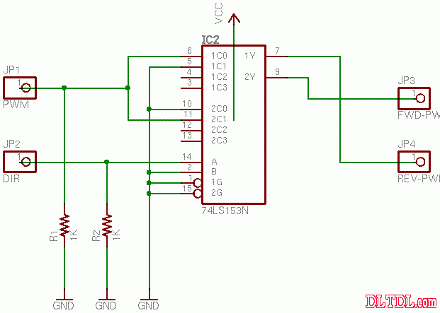 74ls153中文資料|引腳圖及功能|應用電路圖