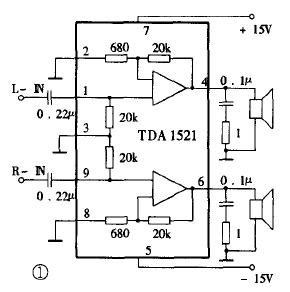 tda1521有源音箱的製作-綜合電路圖-電子產品世界