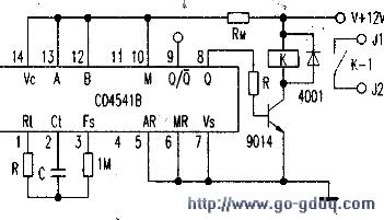 cd4541定时器电路图图片