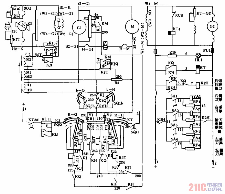 龙门刨床电气原理图图片